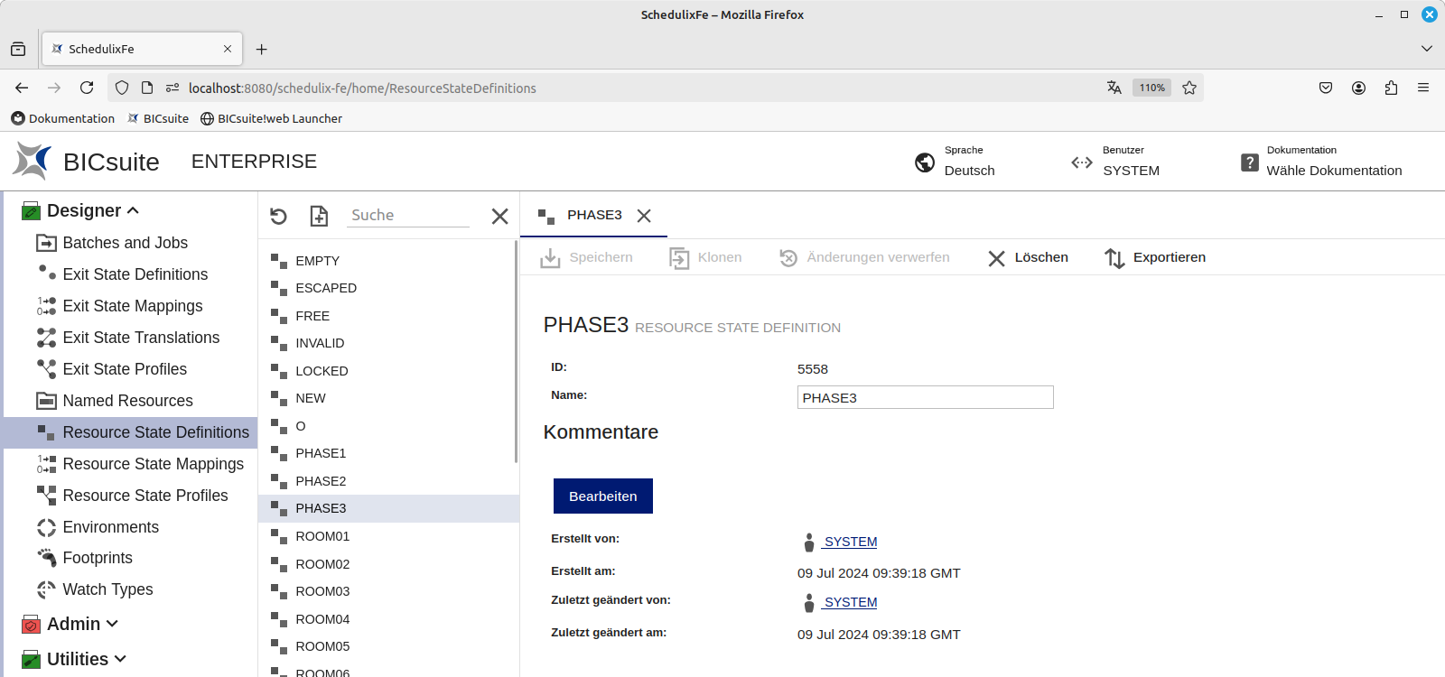 Resource State Definitions