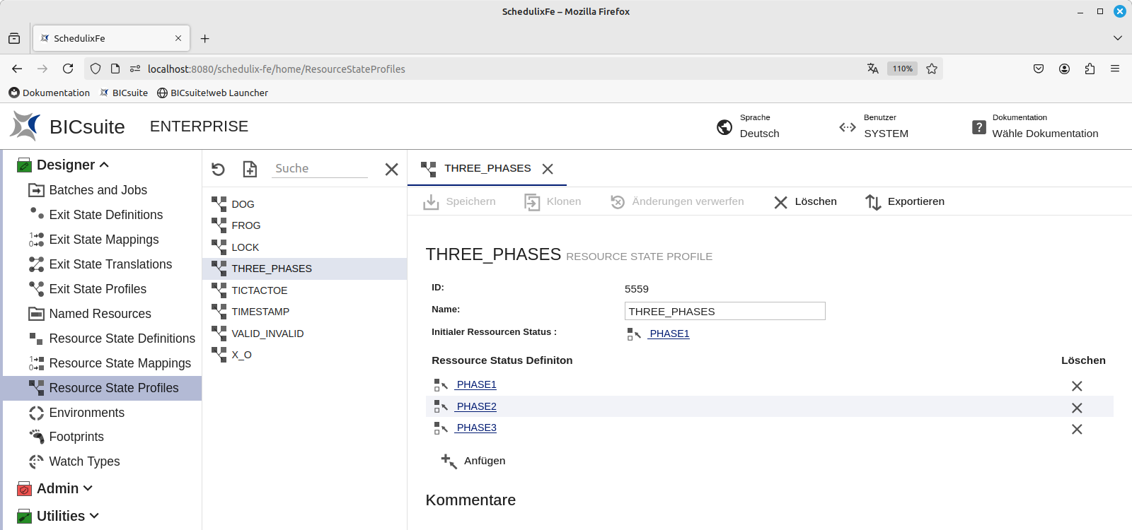 Resource State profiles